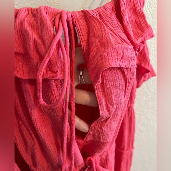 Anthropologie Pink Dress w/Cutout - Picture 4 of 7